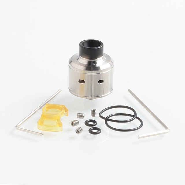 SXK Citadel Style RDA Rebuildable Dripping Atomizer w/ BF Pin 316 Stainless Steel, 22mm Diameter