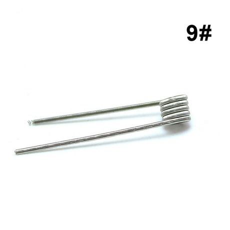 SXK ETU Pre-built Coil Wire for RDA Atomizer - 0.7ohm, Ni80, Kernel 30GA x 2 + 40GA, Wrapped 0.25 x 2 + 0.08 (10 PCS)