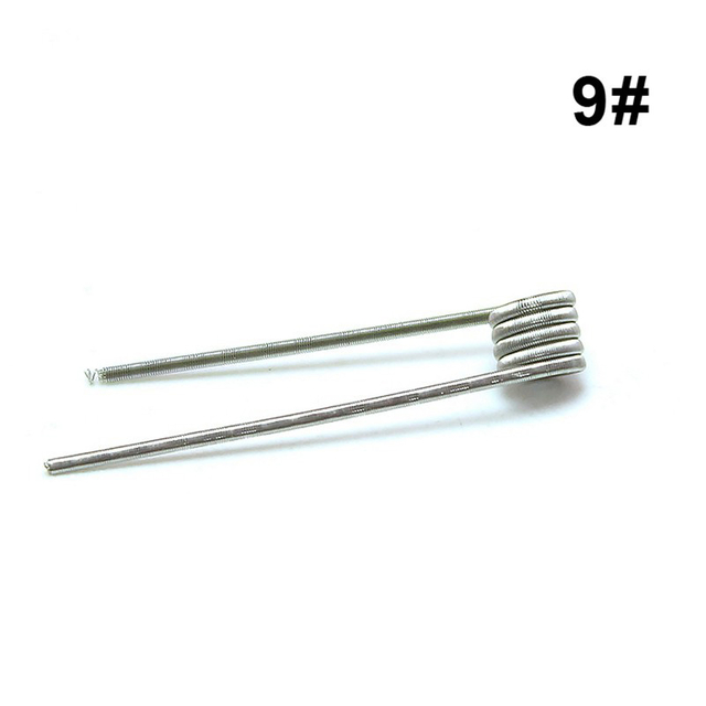 SXK ETU Pre-built Coil Wire for RDA Atomizer - 0.7ohm, Ni80, Kernel 30GA x 2 + 40GA, Wrapped 0.25 x 2 + 0.08 (10 PCS)