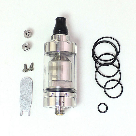 SXK Penodat V2 Style MTL RTA Rebuildable Tank Vape atomizer - Silver, 316S + PC, 2.5ml, 22mm Diameter