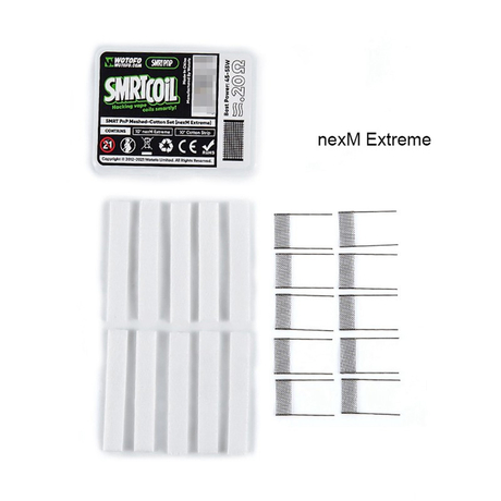 Wotofo SMRT Pod System Starter Kit / Pod Cartridge Replacement PnP nexMESH Extreme Mesh + Cotton Strip - (10 PCS)