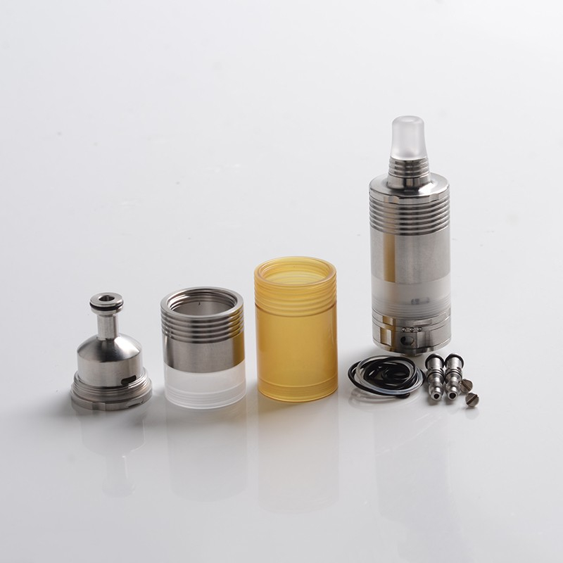 5AVape BY-kA V.9 V9 MTL RTA Rebuildable Tank Atomizer Full Kit w/ Nano Set  + PEI Tank - Silver, 3.0ml / 5.0ml, 22mm Diameter - Buy MTL RTA, Full Kit  w/ Nano