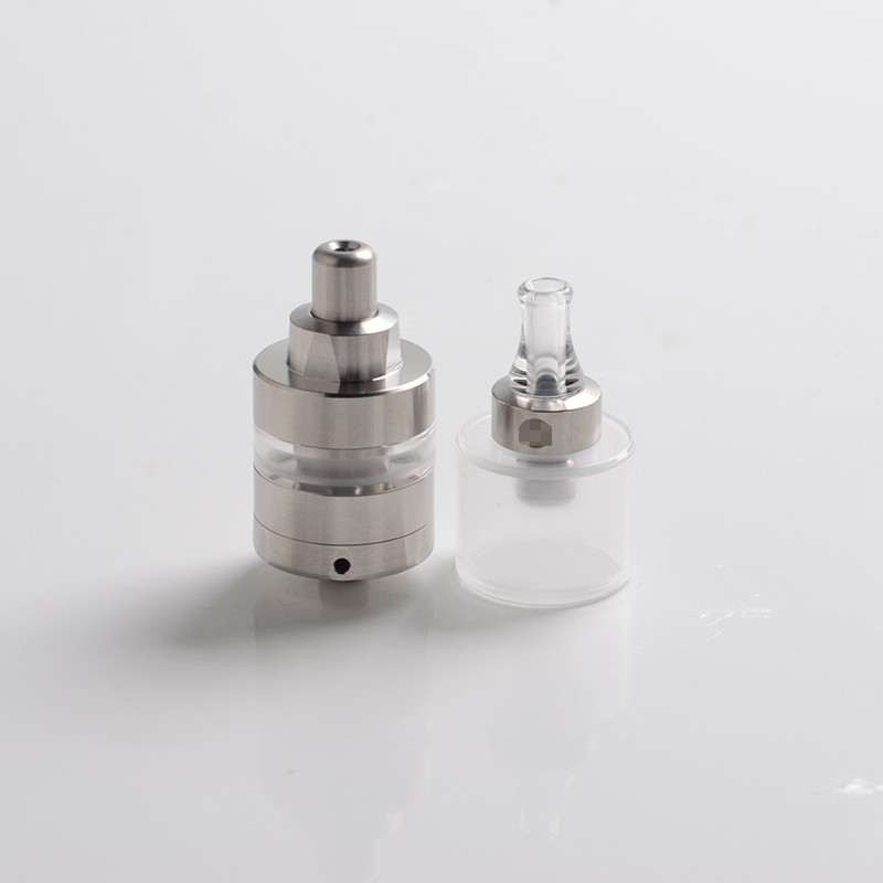 ShenRay KF Lite Plus Style RTA Rebuildable Tank Vape Atomizer w/ Spare Acrylic Tank, SS, 4.0ml, 24mm Diameter