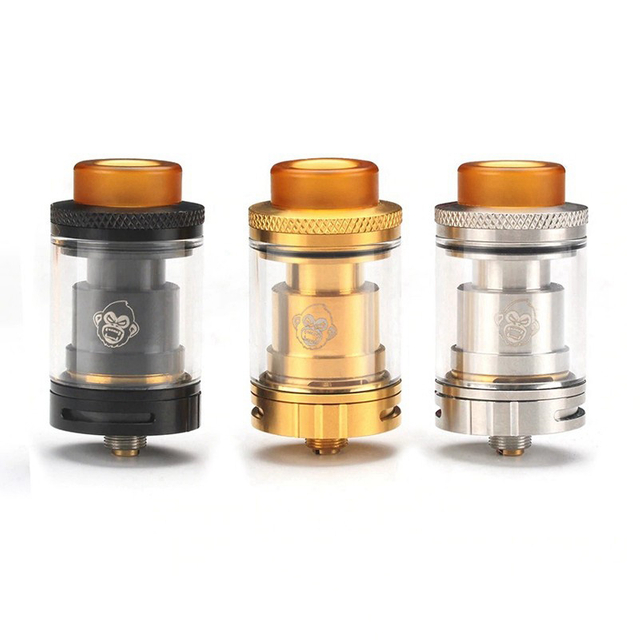 Coil Father King RTA Rebuildable Tank Vape Atomizer, SS, 3.5ml, Dual Coil Configuration, 24mm Diameter