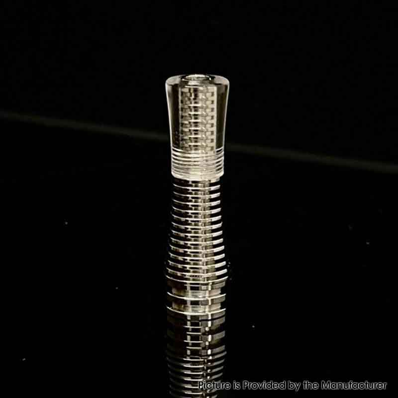 415 Long 510 Drip Tip Set with 6 Mouthpieces for RTA / RDA Atomizer - Silver