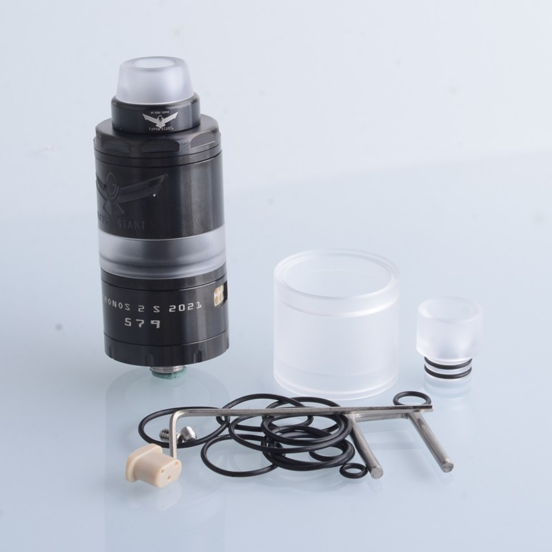 VG Kronos 2 S 2021 Style RTA Wiederaufbaubarer Tank Vape Atomizer 23 mm Durchmesser, RDL / MTL, 4,5 ml