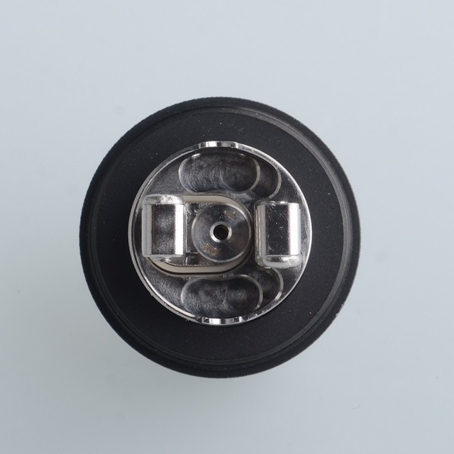 Authentic Auguse V1.5 MTL RTA Rebuildable Tank Vape Atomizer w/ 5 Airflow Inserts - Black, SS + PCTG, 4ml, 22mm Diameter