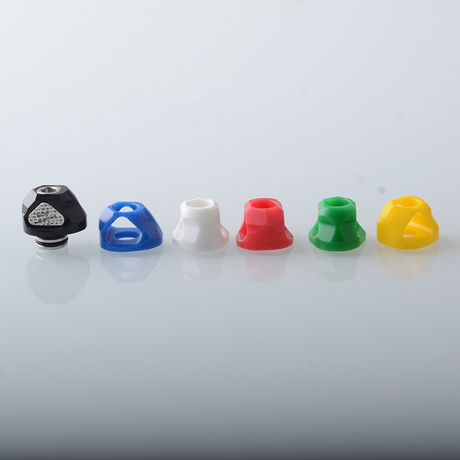Monarchy Cyber 2 510 Drip Tip Set SS + POM + Acrylic, 1 PC 510 Connector + 6 PCS Mouthpiece