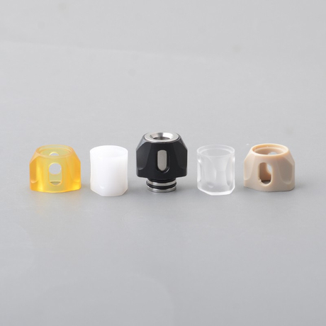 Monarchy Mini Cyber 510 Drip Tip Set Stainless Steel + PEEK + POM + PEI +  PC, 4 PCS Mouthpieces & Reviews - shareAvape