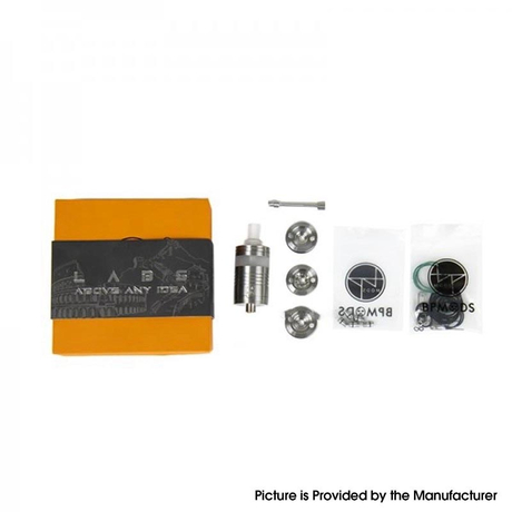 Authentic BP Mods Labs MTL RTA Rebuildable Tank Vape Atomizer 2.7ml, 22mm Diameter