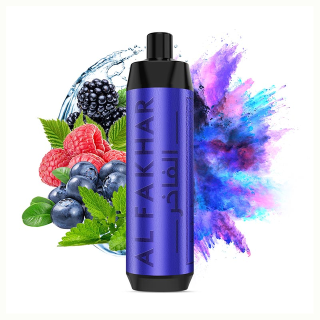 AL Fakher Crown Bar 8000 Disposable Vape, 5% Nicotine, LCD Display, Multiple Flavors,10 Pack
