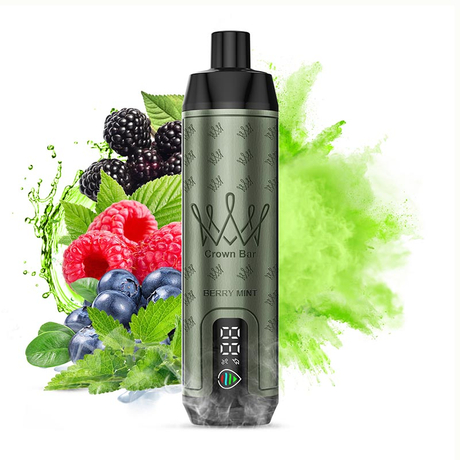 Al Fakher Crown Bar 15000 Puffs Disposable Vape, 15ml E-Liquid, 600mAh USB-C Rechargeable Battery, 5% Nicotine Strength, Multiple Flavors.10 Pack