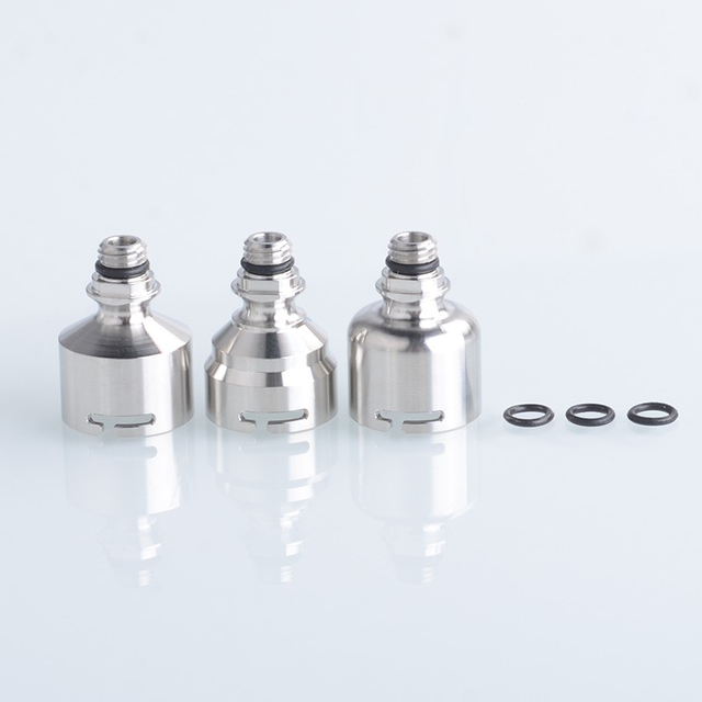 Coppervape Millennium Style RTA V1.1 Replacement Nano Kit - 316SS + Glass, 2.0ml, 3-Chimney