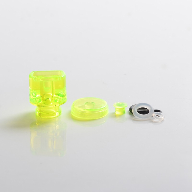 Never Normal Whistle V2 Style 510 Drip Tip + Button + Small Button for dotMod dotAIO Pod, PMMA