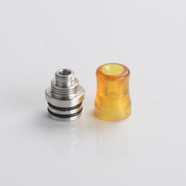 SXK 415 Style 510 Drip Tip Set for RBA / RTA / RDA Vape Atomizer - 1 x Drip Tip Base, 1 x PEI Mouthpiece, 2 x PC Mouthpiece