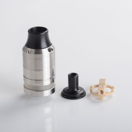 Cabeo Style DL / MTL RTA Rebuildable Tank Vape Atomizer 5.0ml, Single Coil Configuration, 24mm Diameter