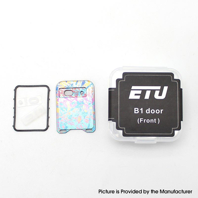 Authentic ETU B1 Replacement Front Door Cover Plate for BB / Billet / Boro Tank Titanium Alloy