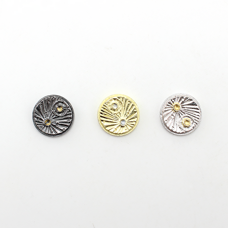 ETU Meteorite button for  BB / Billet Mod Silvery+Black+Gold 3pcs