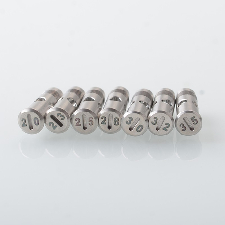 Diplomat Style RDL RTA Rebuildable Atomizer - Silver, 5.7ml, 8 Air Pins, 23mm