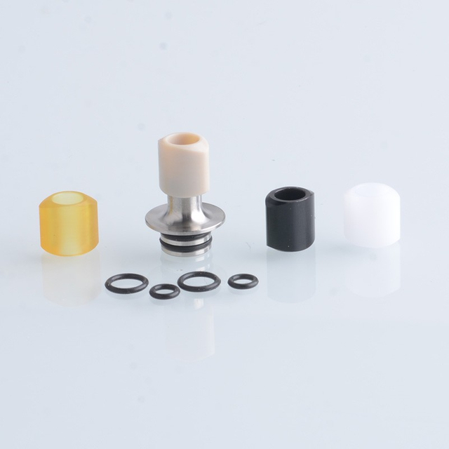 Monarchy Drip Tip Billet Thread Set for Billet Box 1 x Drip tip base and 4 x Mouthpiece (POM / PC / PEEK / PEI)