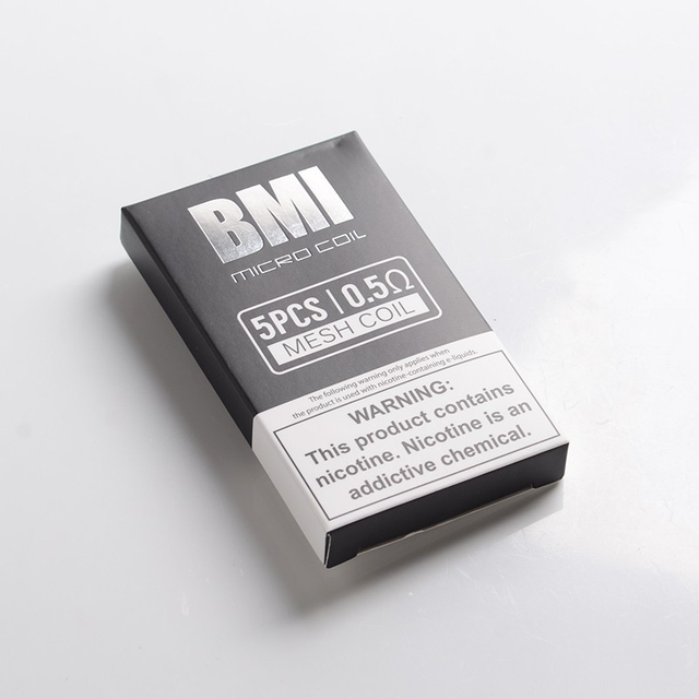 رأس ملف DTL شبكي بديل BMI أصلي لـ Asvape Micro Pod Kit / BMI Micro Ultra 0.5ohm (5 قطع)