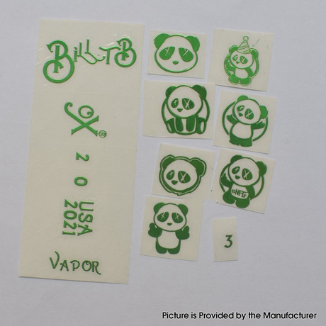 Wick'd Style Stickers Set for SXK BB / Billet Box Mod Kit 