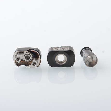 Wick'd Bridg'D Alpha Style RBA Bridge for Billet / Boro Mod - Silver, 7 PCS Air Pin 