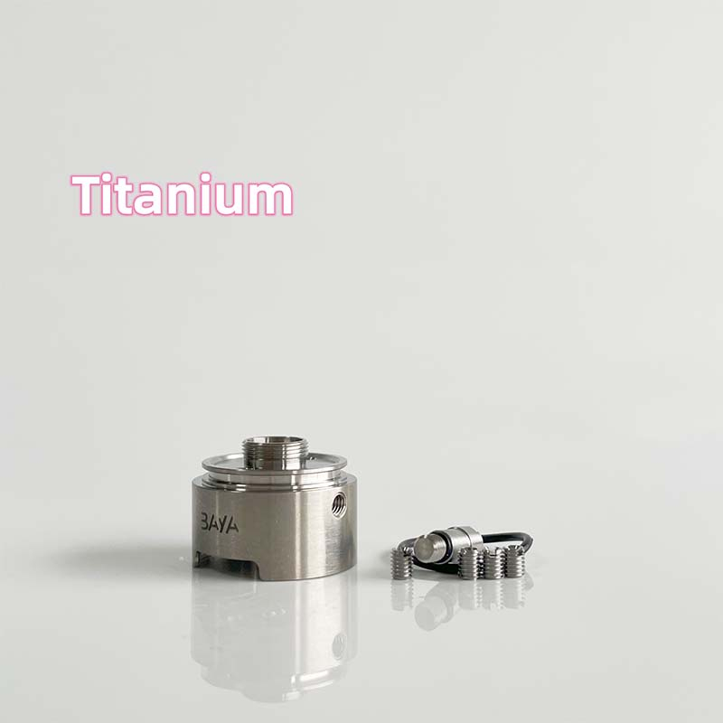 Rekavape Style Baya RTA Tank Atomizer - 4,2 ml, argent / titane 1.2 / 1,5 / 1,8 mm Pins de 22 mm de diamètre