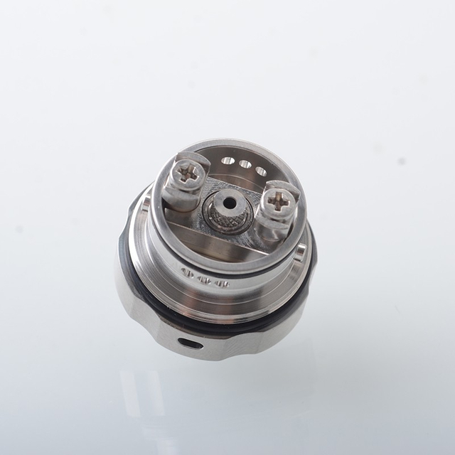 CGMODS BY-KA V.10 Style MTL RTA Rebuildable Tank Atomizer - Silver, 3ml, 3 Air Pin 1.2 / 1.4 / 1.7mm, 22mm Diameter