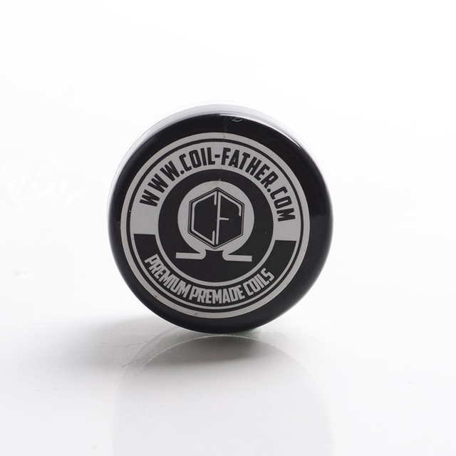 Coil Authentic Father Premium Premade Flat Twisted Coil untuk RBA/RDA/RTA/RDTA Atomizer - 0,2 x 0,8 x 2, 0,36ohm, 6 Wraps (10 PCS)