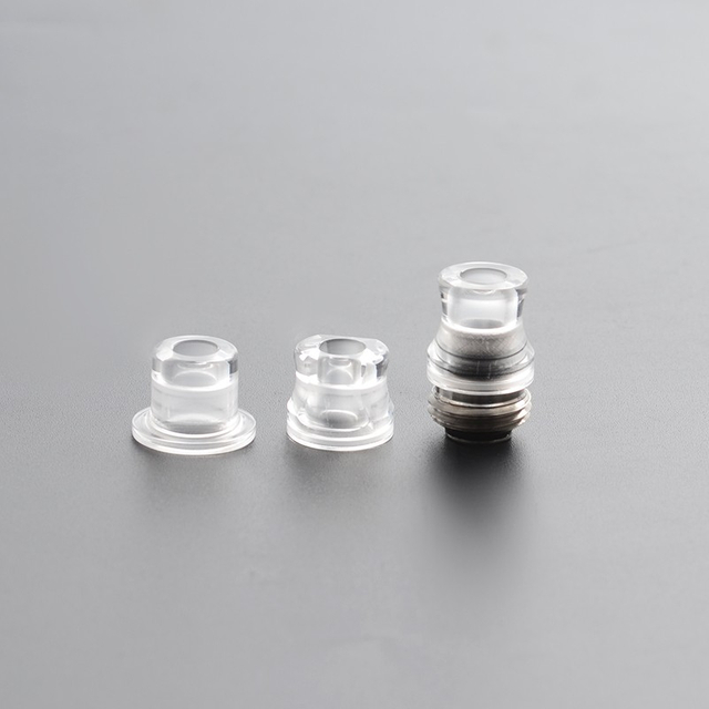 Dicas de missão Integrado Bocal de bocal de gotejamento no estilo de apito integrado + base SXK BB Box Mod - transparente, 20x13mm + 18x15mm + 18x13mm