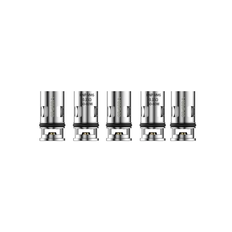 Authentic VOOPOO Replacement PnP-VM6 DL Mesh Coil Heads for VOOPOO DRAG X VW Mod Pod Vape Kit - 0.15ohm (60~80W) (5 PCS)