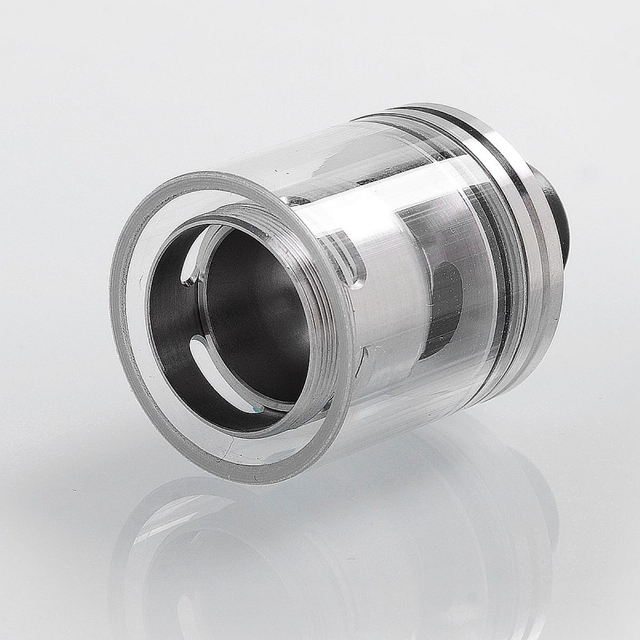 Coppervape Skyline Drop Kit w/ Drip Tip + Tank for Skyline Style RTA - Black + Silver + Transparent, 316 Stainless Steel + PC