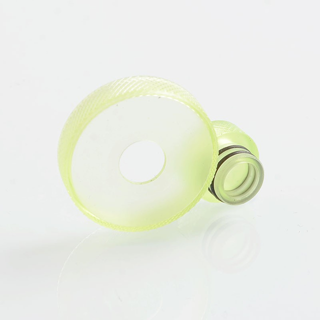 Never Normal Style 510 Drip Tip + Decorative Ring for 22mm Atomizer - Green, PMMA