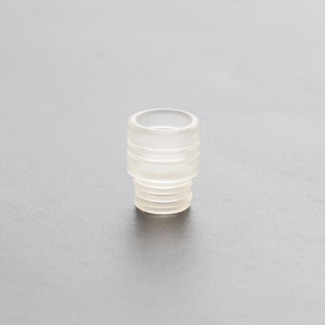 Shorty Wide Bore Replacement 510 Drip Tip for RDA / RTA / RDTA / Sub-Ohm Tank Vape Atomizer - Clear, Delrin, 13.75mm