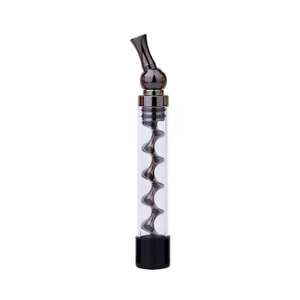 V12mini Kit Portable Twisty Glass Blunt Pipe with Bubbler Smoking
