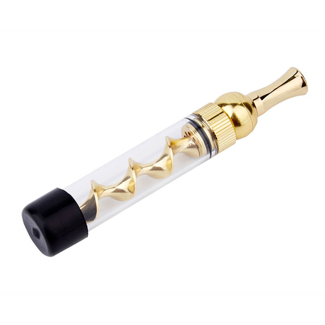 Dry Herb Vape Kit Blunt 7PMINI Twisty Glass Bubbler Smoking Pipe-Gold