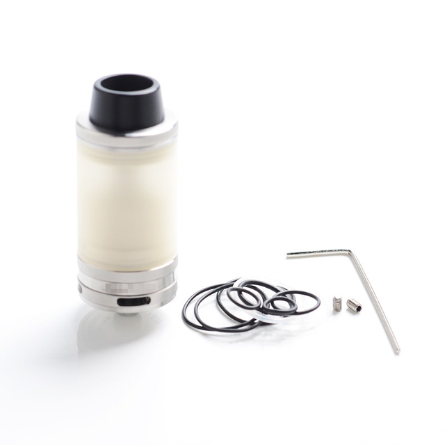 Taifun GT4 S GT 4 S IV S Style DL RTA Rebuildable Tank Vape Atomizer - Silver, 316SS + PSU, 3.5ml, 23mm Diameter