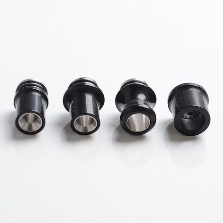 Stickman Style 510 Drip Tip Mouthpiece Combination Set Kit for RDA / RTA / RDTA / Vape Atomizer - Black, Stainless Steel + POM