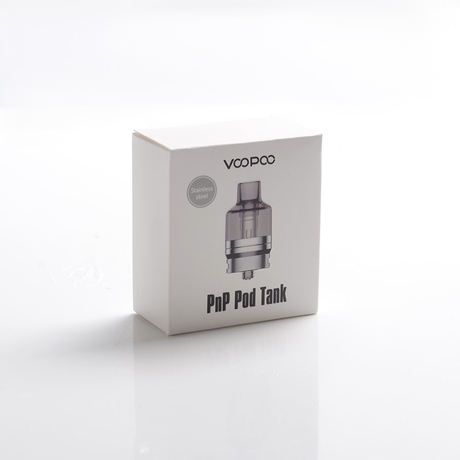 Authentic VOOPOO PNP Pod Tank for VOOPOO Drag X & Drag S VW Mod Pod Vape Kit - SS, 4.5ml, 0.15/0.3ohm, 26mm Dia. (1 PC)