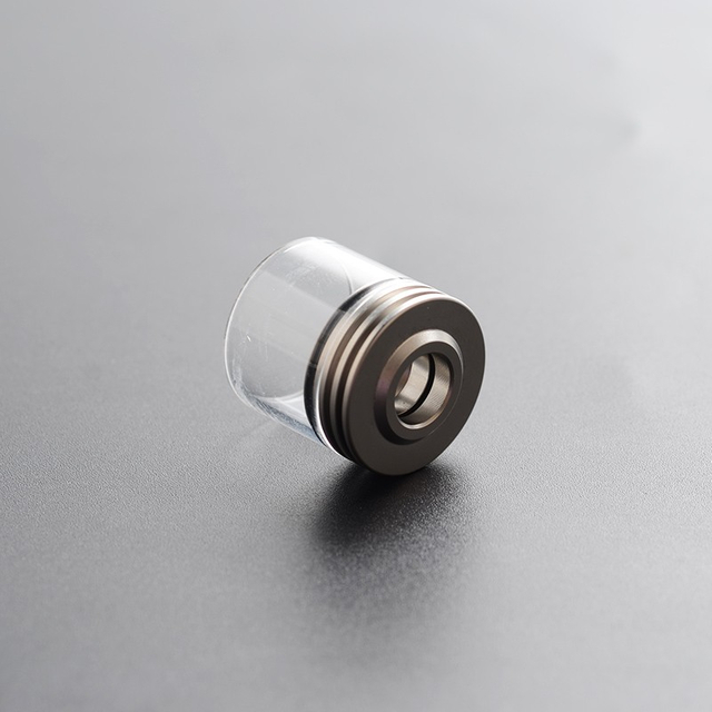 Authentic Auguse Era MTL RTA Replacement Top-Filling Top Cap Tank Tube - Silver, Stainless Steel + Glass, 3ml, Type B