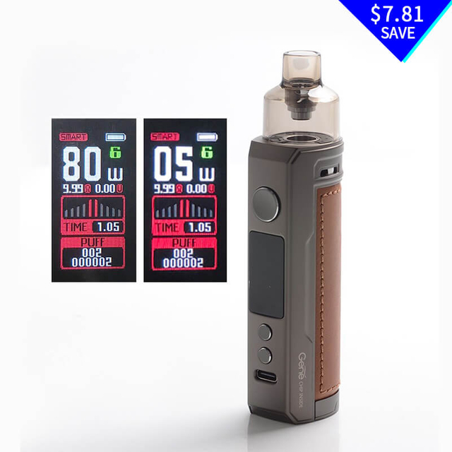 Authentic VOOPOO DRAG X 80W VW Mod Pod System Vape Starter Kit - Retro, 4.5ml, 0.15ohm / 0.3ohm, 5~80W, 1 x 18650