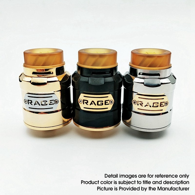 Authentische 5GVAPE RAGE RDA Wiederaufbaubares Tropfen Vape Atomizer mit BF -Stift 24 mm Durchmesser
