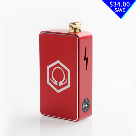 Authentic Ohm Vape AIO 42W Box Mod Pod System Starter Kit - Red, 1 x 18650