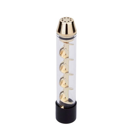 Tobacco Smoking Pipe Twisty V12 Quartz Blunt Dry Herb Vaporizer Herbal Vape Kit Easy Operation - Gold