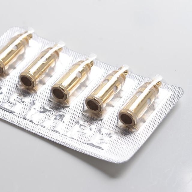 Authentic BMI Replacement Mesh DTL Coil Head for Asvape Micro Pod Kit - Gold, 0.5ohm (5 PCS)