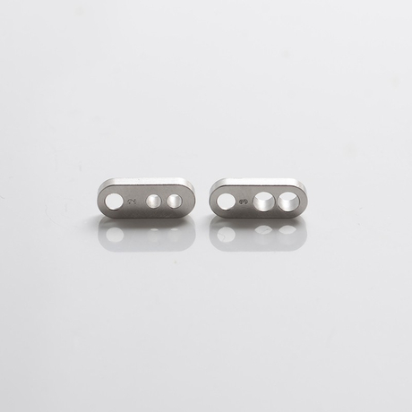 SXK Dvarw DL FL Facelift 24mm RTA Replacement Dual-Hole Airflow AFC Inserts - Silver, 2 x 2.0mm + 2 x 3.0mm, (2 PCS)