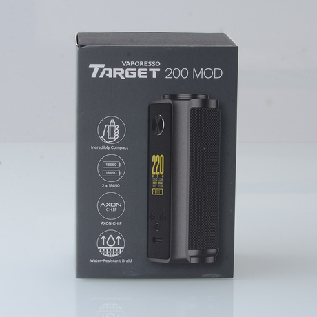 Authentic Vaporesso Target 200 VW Vape Box Mod VW 5~220W, 2 x 18650