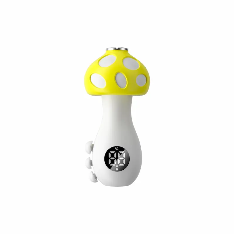 Extrato cogumelo 510 thread Vape bateria - 550mAh, tensão variável, carregamento rápido USB -C