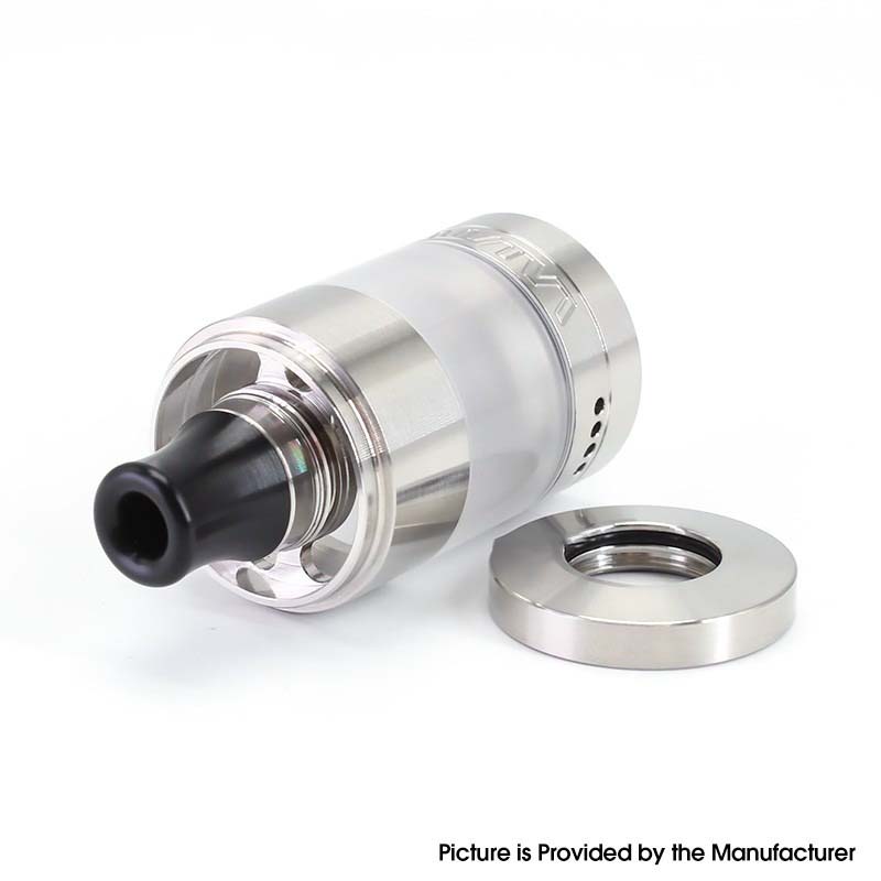 SXK VWM Intensa Style RTA Rebuildable Tank Atomizer – 5.2ml, 316SS + PCTG, 10 Air Pins, 22mm